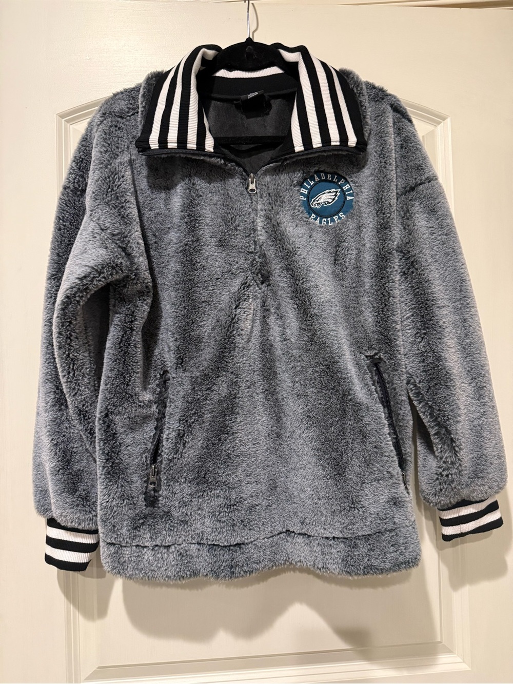 Women’s Plush Half-Zip Sweatshirt- Gray
